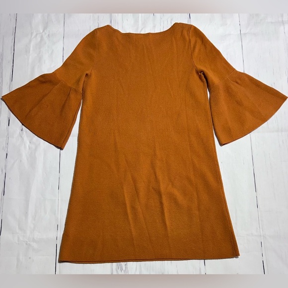 Moth by Anthropologie Chester Sweater Knit Bell Sleeve Tunic Dress - Picture 6 of 7